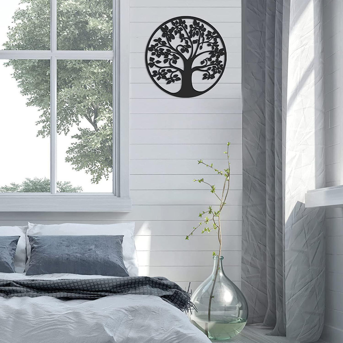 Tree Of Life Home Wall Decoration Metal Silhouette Art Pendant Iron Crafts