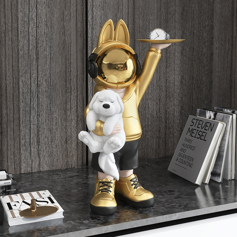 Astronaut Rabbit Living Room Decor