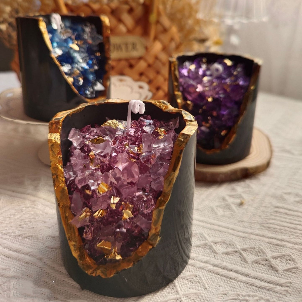 Crystal Aromatherapy Candle Ornaments Birthday Gift